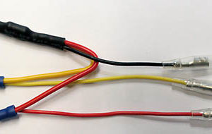 SHIN YO Widerstand mit Adapterkabel für LED-Rücklichter, 6,3 mm Flachstecker