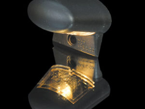 Nummernschildbeleuchtung oval, schwarz