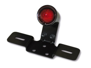 SHIN YO LED-Rücklicht OLD SCHOOL TYP3, schwarz, rotes Glas, mit Nr.-Schildhalter*